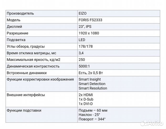 Монитор игровой eizo