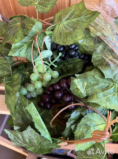 Декор виноградная лоза с виноградом