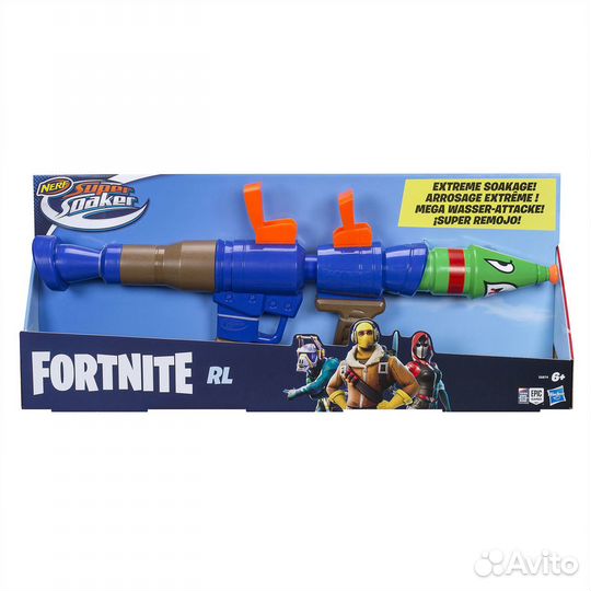 Бластер водяной Nerf Super Soaker Fortnite Ракета