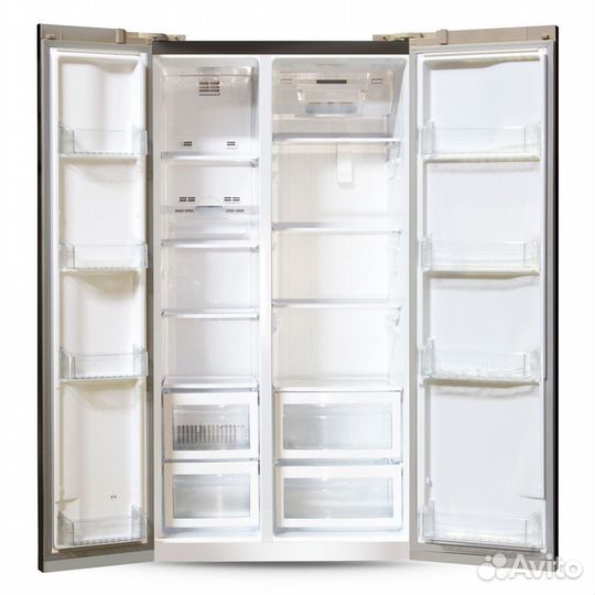 Холодильник Ginzzu NFK-605 Black glass Новый