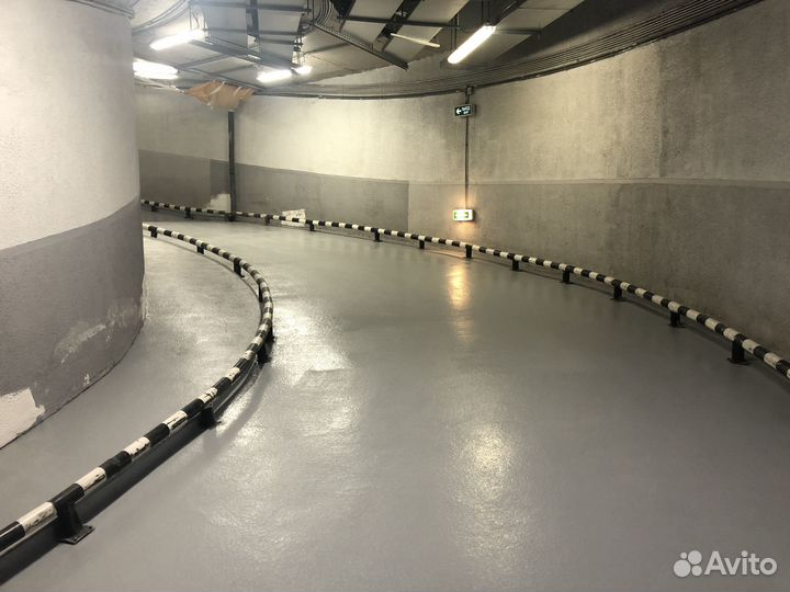 Полы для подземного паркинга (Пандус)