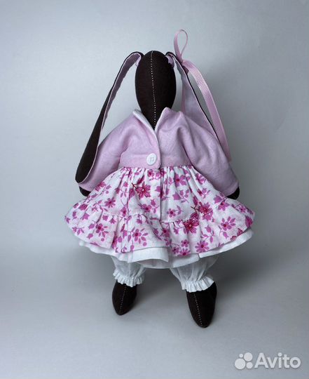 Зайчик Тильда в розовом