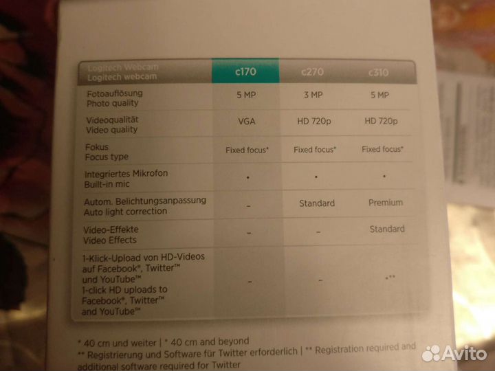 Веб-камера Logitech C170