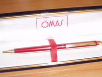 Ручка шариковая в футляре omas