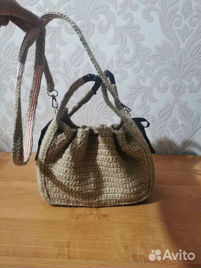 Cумка из джута - ручная работа