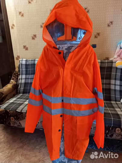Плащ непромокаемый светоотражающий