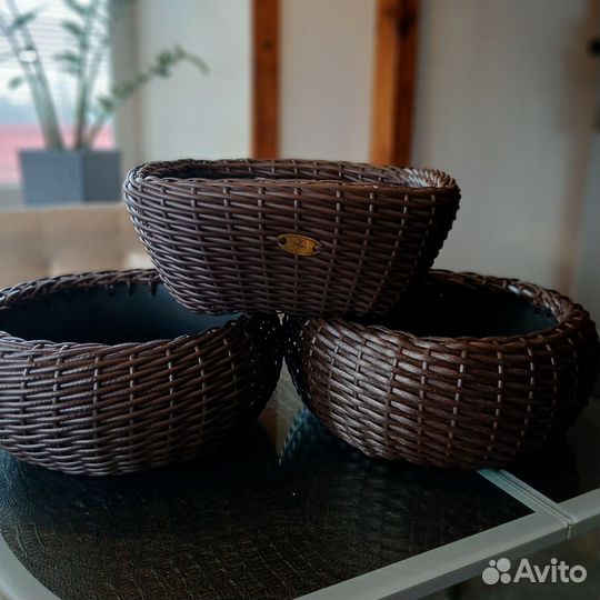 Кашпо из ротанга