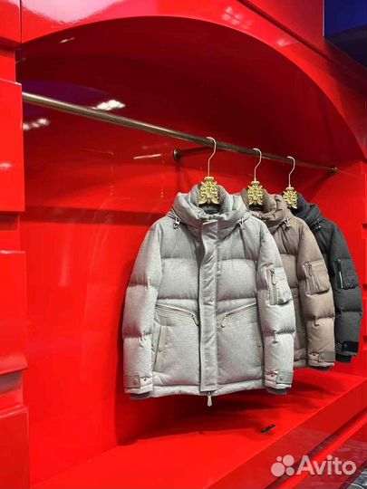 Пуховик Burberry из кашемира