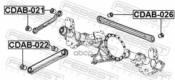 Сайлентблок задн верхн продол тяги cadillac ESC