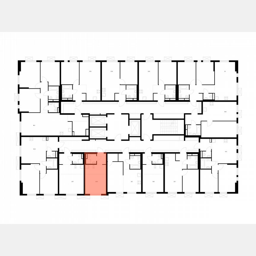 Квартира-студия, 20,9 м², 16/25 эт.