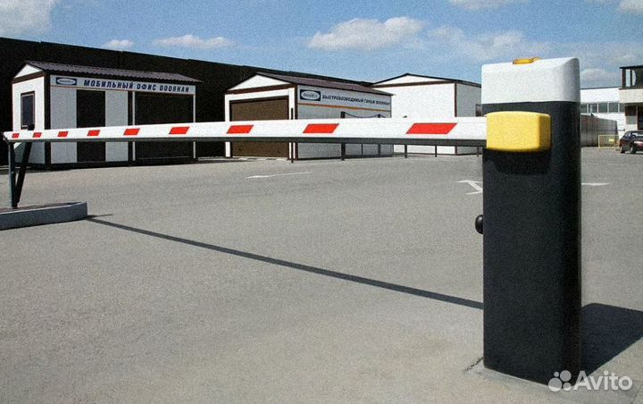 Установка шлагбаума