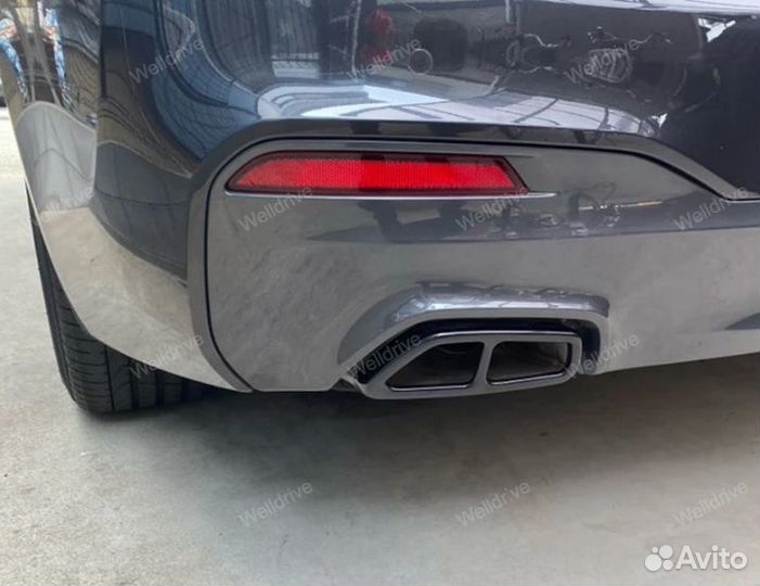 Накладки на выхлоп BMW 5 G30 G31 черные