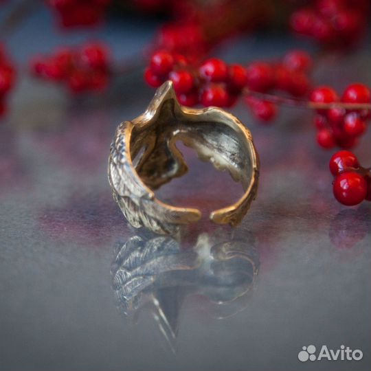 Кольцо Ворон. Латунь