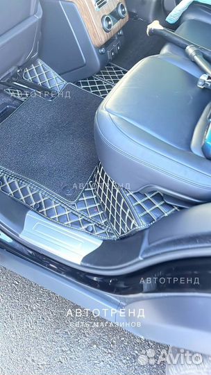 Автоковрики из экокожи range rover