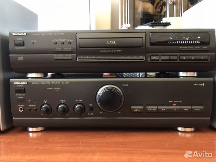 Стерео усилитель technics su-v620,CD sl-pg580a