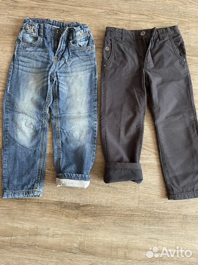 Джинсы брюки утепленные