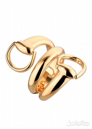 Кольцо Gucci Horsebit Yellow Gold Wrap