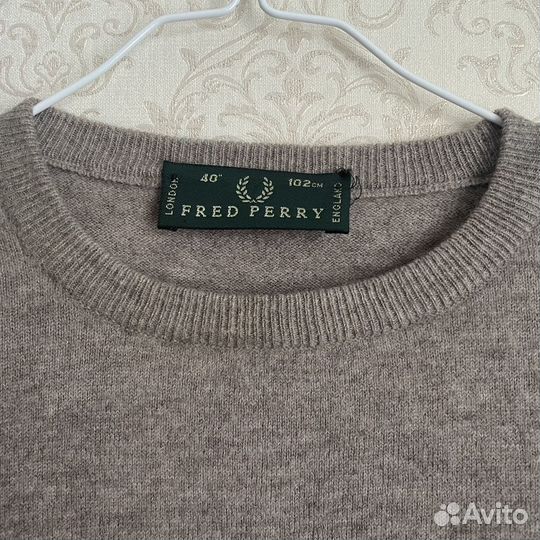 Шерстянной джемпер Fred perry оригинал