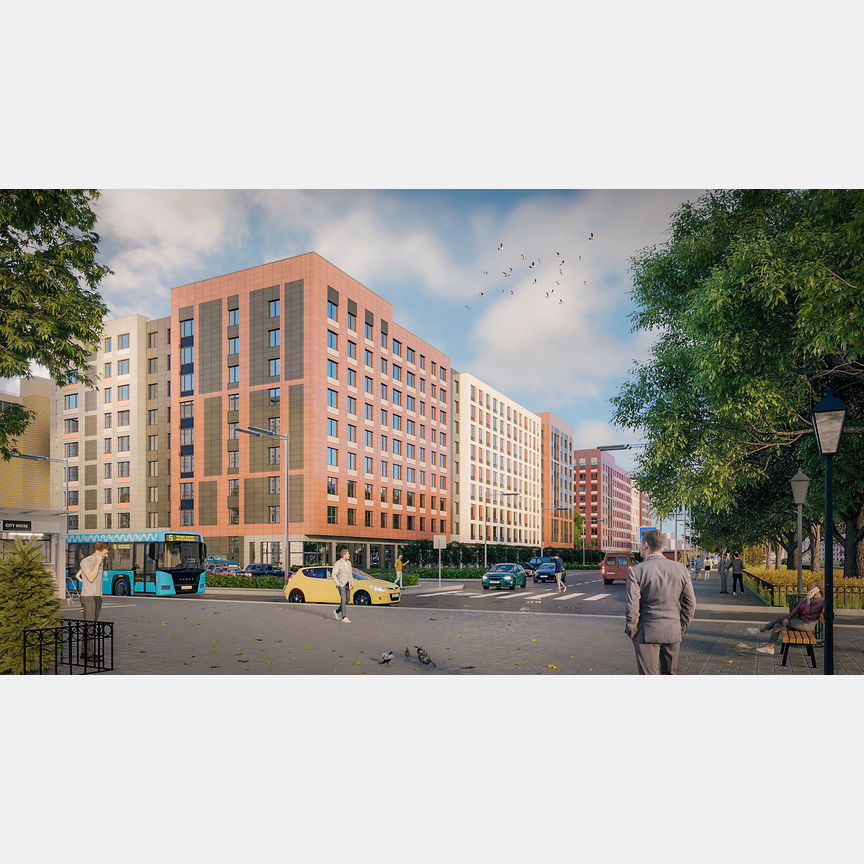 1-к. квартира, 42,5 м², 7/9 эт.