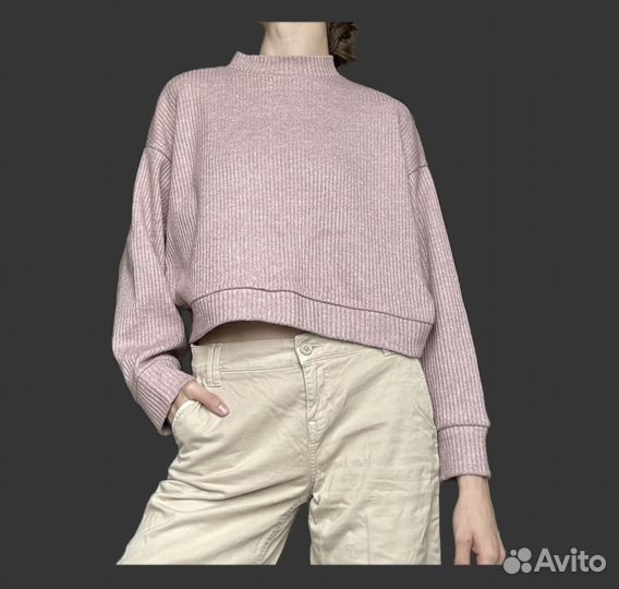 Bershka свитер пыльно - розовый