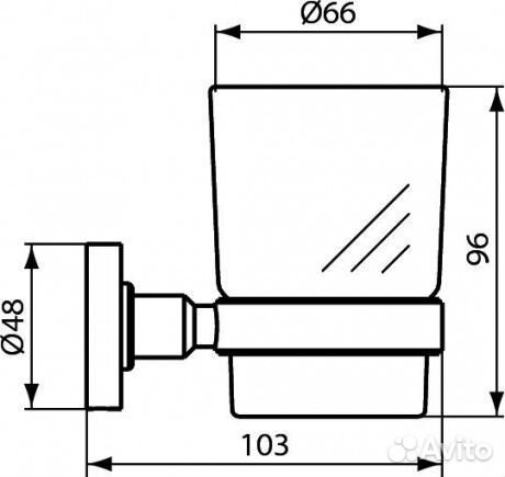 Стакан для зубных щеток Ideal Standard IOM A9120X