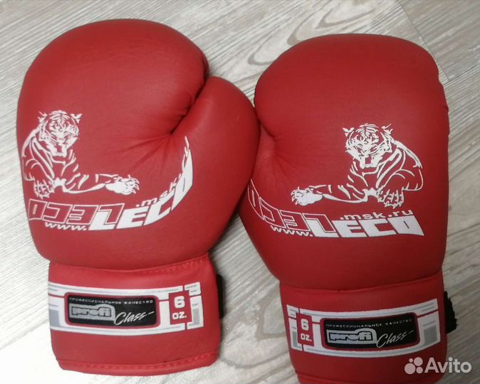 Боксерские перчатки, детские, размер 6 oz