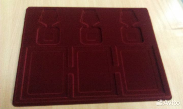 Музейная Упаковка для медалей. Бархат, флок