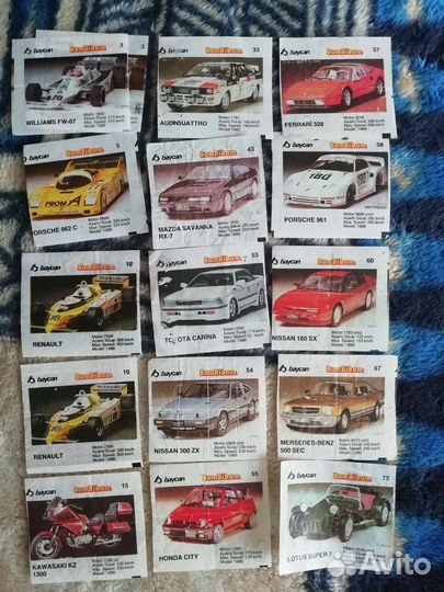 Этикетки от жвачек