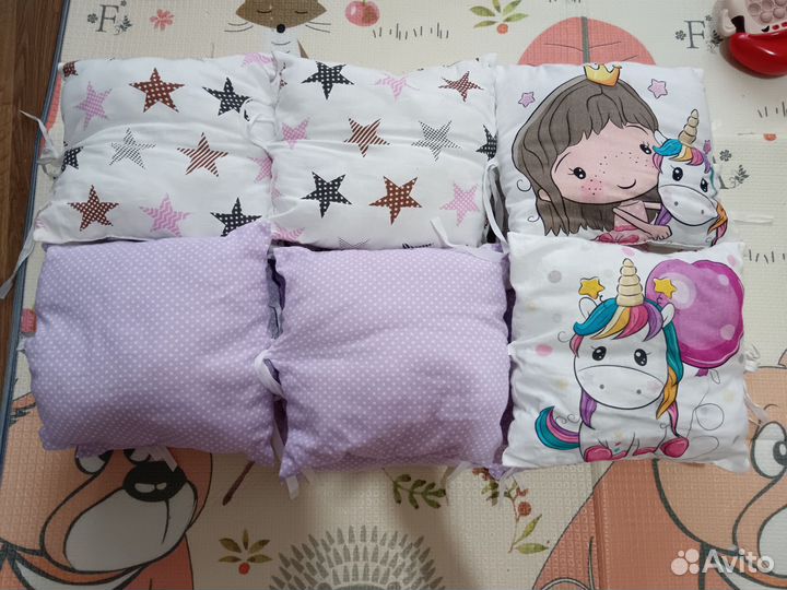 Бортики подушки в детскую кроватку