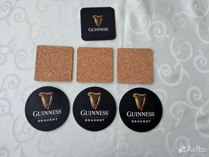 Пивные подстаканники / бирдекель / костер Guinness