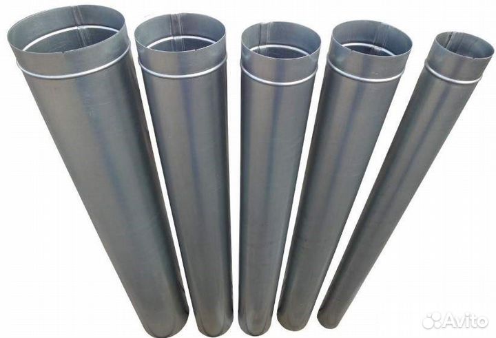 Труба оцинкованная 90 1,25 м* 0,5 мм. Дымоход,слив