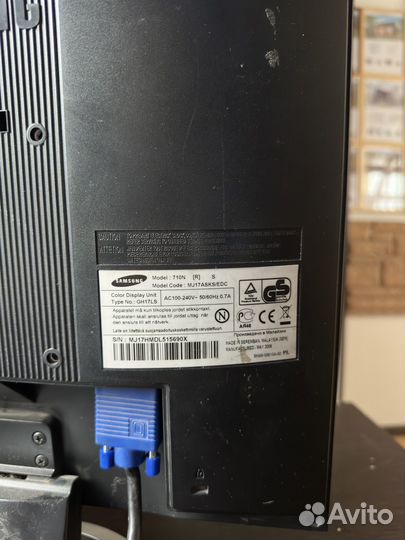 Монитор samsung syncmaster 710N