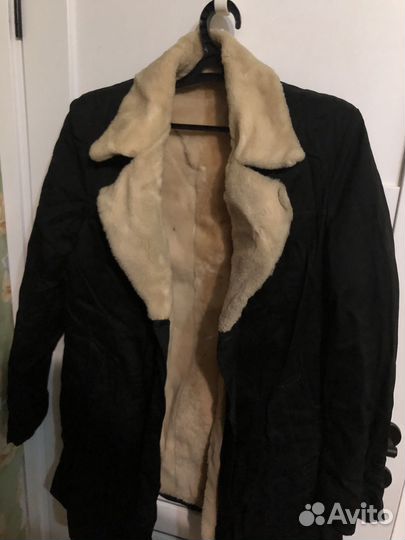 Дубленка натуральная черная