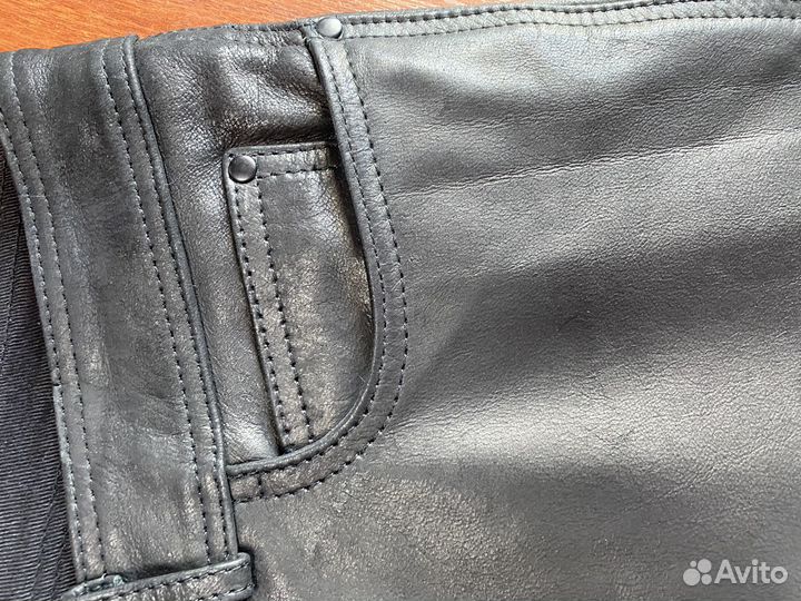 Брюки из натуральной кожи 52