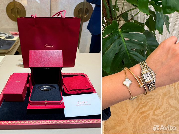 Браслет Cartier гвоздь с бриллиантами. Оригинал