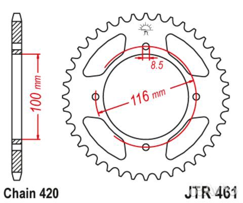 Звезда ведомая JTR461 51