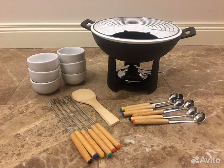 Набор для фондю из чугуна на 6 персон