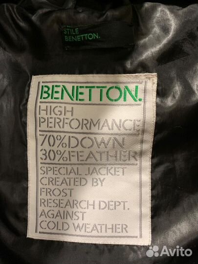 Пуховик benetton