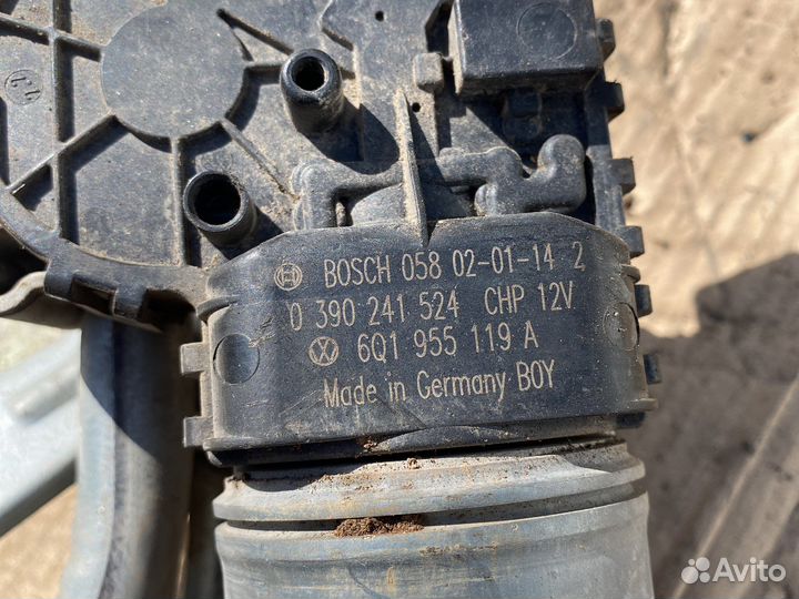 Трапеция дворников skoda fabia