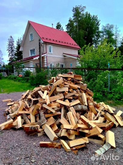 Дрова колотые сухие