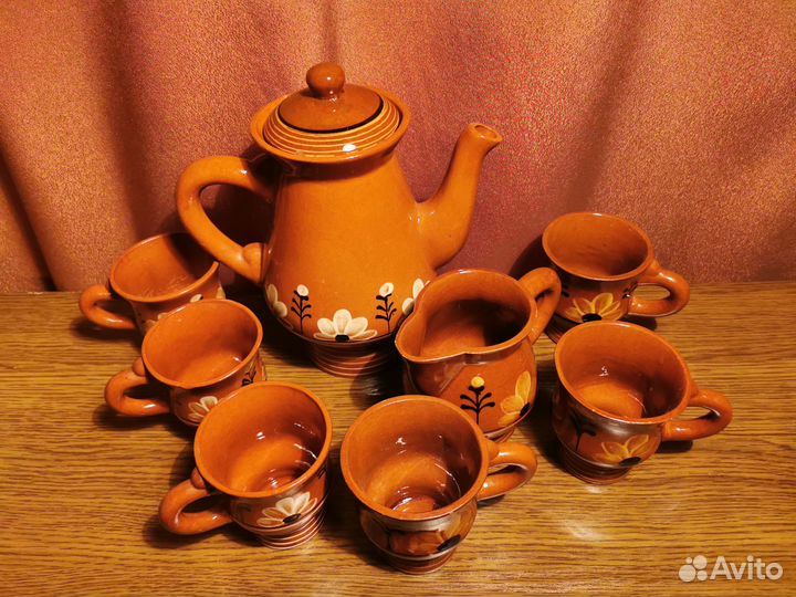 Керамический сервиз СССР с росписью