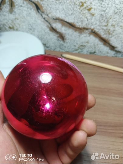 Елочная игрушка Микки Маус стекло СССР