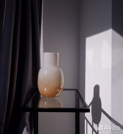 Ваза для цветов цветное опаловое стекло jysk