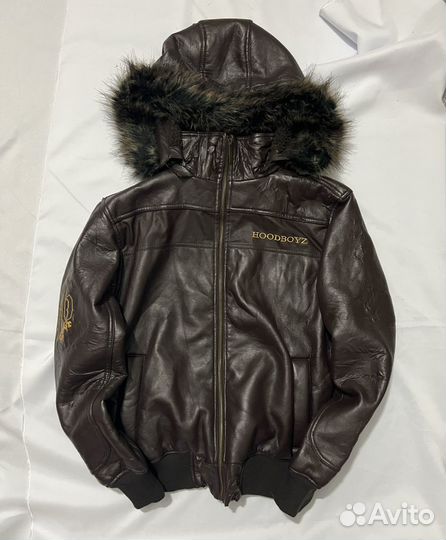 Hoodboyz кожанная куртка
