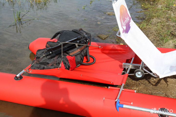 Катамаран складной с педалями для сплава