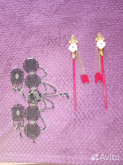 Аксессуары для волос, серьги,колье,браслеты,кольца