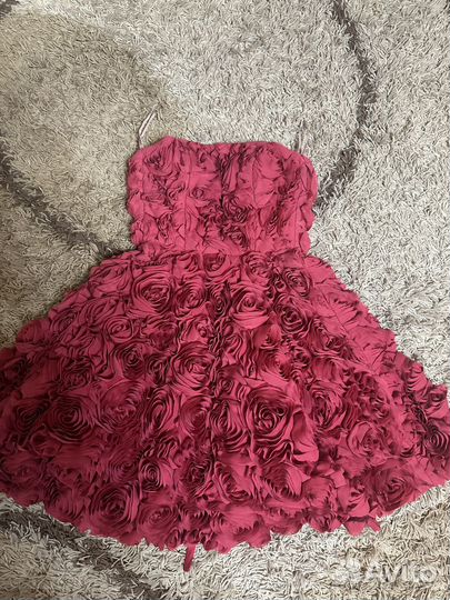 Платье цветок на шнуровке