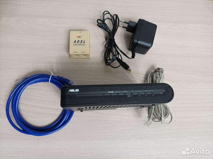 Модем + роутер Adsl Asus AAM6020bi-T4