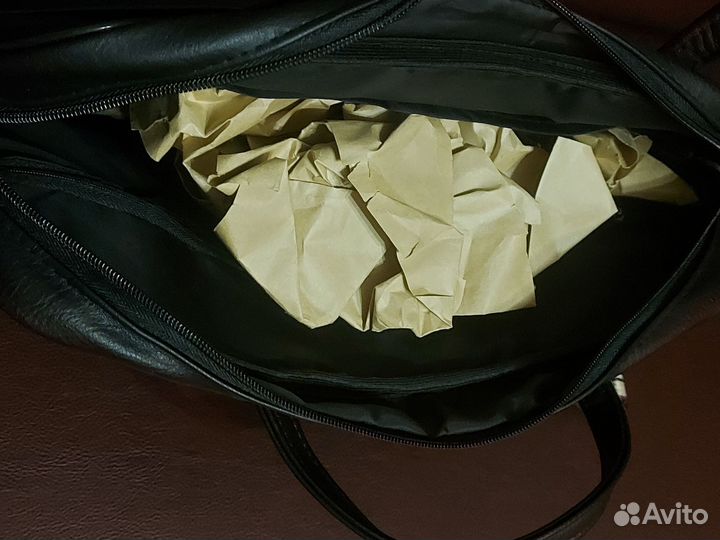 Мужской новый кожаный портфель