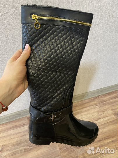 Сапоги резиновые утепленные женские 38 размер